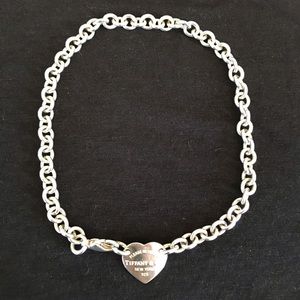 Tiffany & Co heart choker necklace
